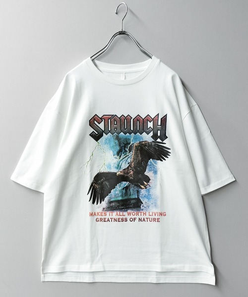 Starting Over（スターティングオーバー）の「天竺ロックプリントTシャツ（Tシャツ/カットソー・メンズ・ホワイト系その他/ホワイト/グレー系その他/ブラック系その他2/ブラック/チャコールグレー/ブラック系その他/ホワイト系その他2/グレー系その他2・M/L/XL/S）」の3枚目の写真