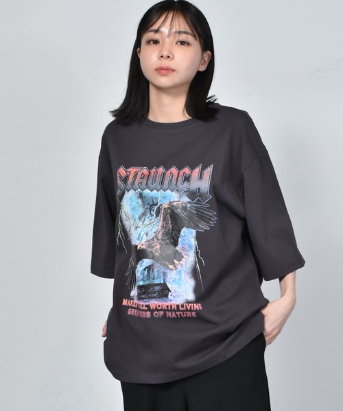 Starting Over（スターティングオーバー）の「天竺ロックプリントTシャツ（Tシャツ/カットソー・メンズ・ホワイト系その他/ホワイト/グレー系その他/ブラック系その他2/ブラック/チャコールグレー/ブラック系その他/ホワイト系その他2/グレー系その他2・M/L/XL/S）」の9枚目の写真