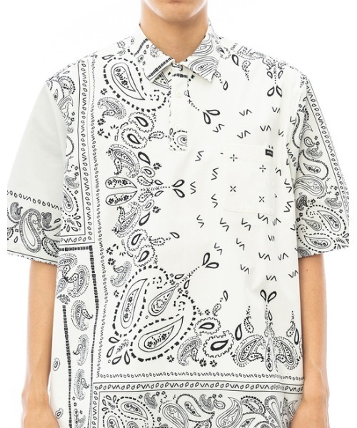 【セール】RVCA メンズ BANDANA UT SHIRTS ショートスリーブシャツ【2023年夏モデル】/ルーカ半袖ポロシャツ(シャツ/ブラウス)|RVCA(ルーカ)