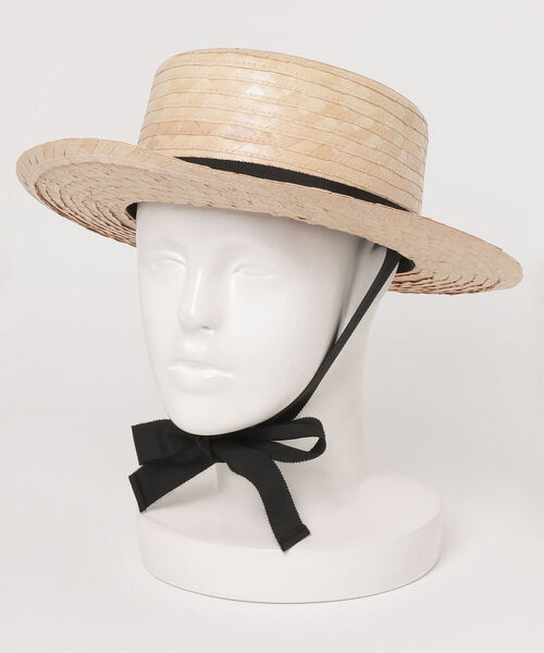 fredy emue（フレディエミュ）の「リボンパームハット（ハット・レディース・ブラック/ブラウン・FREE）」の12枚目の写真