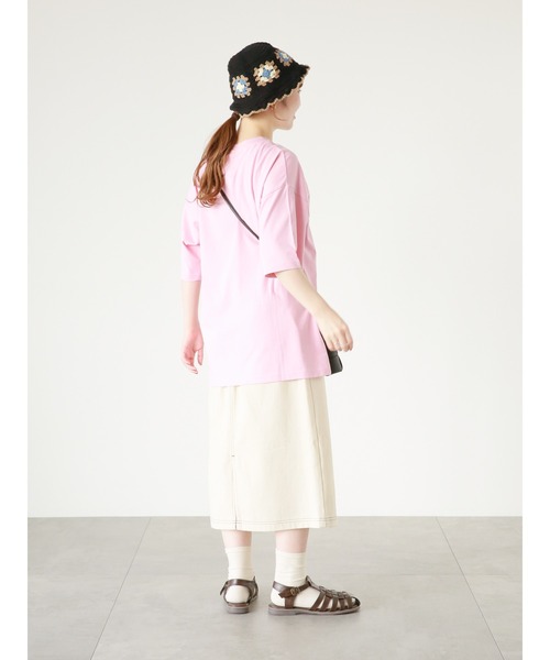 ehka sopo（エヘカソポ）の「風景プリントTシャツ（Tシャツ/カットソー・レディース・ブラック/キナリ/グリーン/ピンク・ﾌﾘ-）」の11枚目の写真