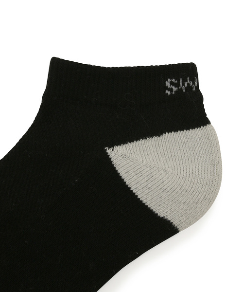 JUN&ROPE'(ジュンアンドロペ)の「【抗菌防臭】メッシュ柄ロゴショートソックス(ソックス/靴下・レディース・ホワイト/ブラック/イエロー/ライトグリーン・FREE)」の6枚目の写真
