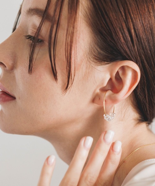 PAS TIERRA（パティエラ）の「PAS TIERRA(パティエラ)/【Lien】ツイングラスハーフカフ（イヤーカフ・レディース・ゴールド・FREE）」の8枚目の写真