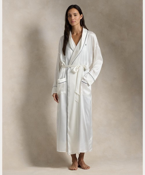 ストレッチ シルク バス ローブ（ガウン/バスローブ）｜POLO RALPH