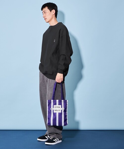 CITEN（シテン）の「＜CITEN＞ヒュージ リバース スウェット シャツ（スウェット・メンズ・ライム/グレー/ブラック/ホワイト・M/S/L）」の7枚目の写真