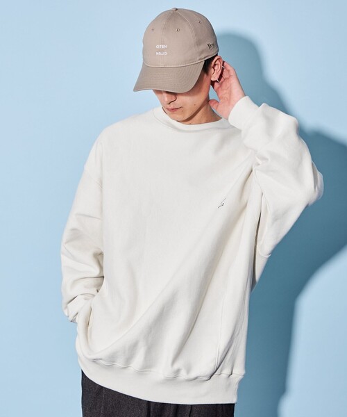 CITEN（シテン）の「＜CITEN＞ヒュージ リバース スウェット シャツ（スウェット・メンズ・ライム/グレー/ブラック/ホワイト・M/S/L）」の5枚目の写真