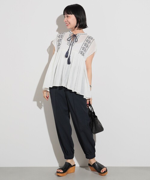 <BEAMS HEART>ジョグパンツ セール】BEAMS HEART / 麻調 ジョグパンツ(その他パンツ