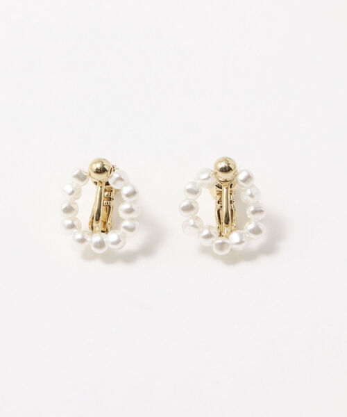 NOLLEY’S(ノーリーズ)の「ミニパールサークルイヤリング(イヤリング・レディース・オフホワイト・FREE)」の3枚目の写真