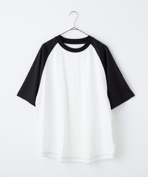 WHIMSIC(ウィムジック)の「【UNISEX】メッシュスリーブベースボールTシャツ(Tシャツ/カットソー・メンズ・ホワイト系その他/グレー/ホワイト系その他2・FREE)」の22枚目の写真