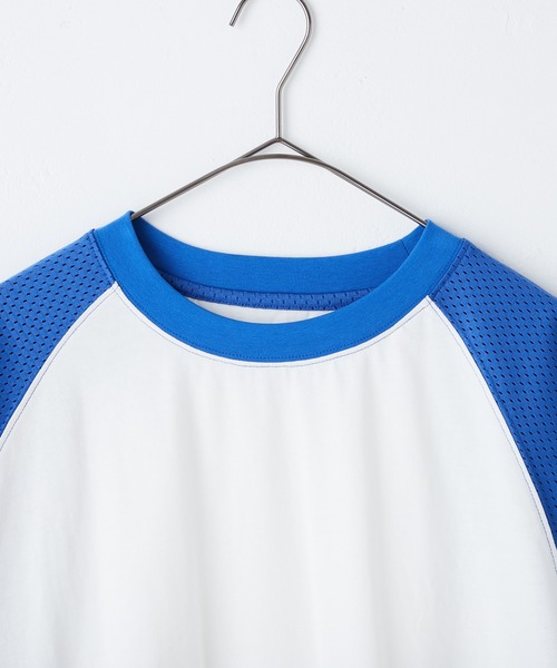 WHIMSIC(ウィムジック)の「【UNISEX】メッシュスリーブベースボールTシャツ(Tシャツ/カットソー・メンズ・ホワイト系その他/グレー/ホワイト系その他2・FREE)」の13枚目の写真