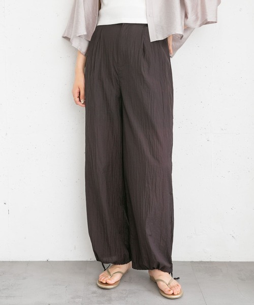 KBF（ケイビーエフ）の「シアードロストヘムパンツ（その他パンツ・レディース・アイボリー/レッド系その他・ONE）」の18枚目の写真