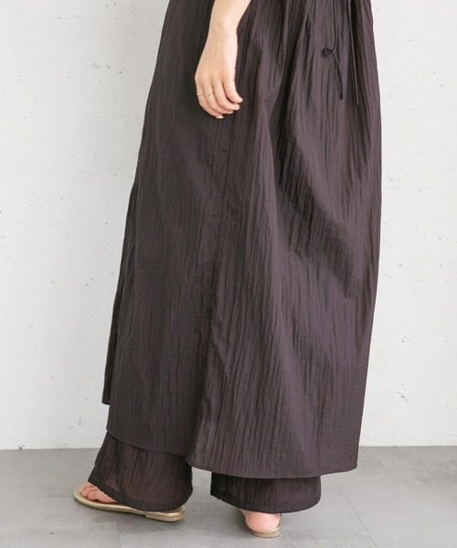 KBF（ケイビーエフ）の「シアードロストヘムパンツ（その他パンツ・レディース・アイボリー/レッド系その他・ONE）」の14枚目の写真