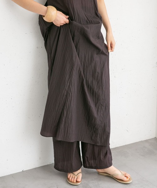 KBF（ケイビーエフ）の「シアードロストヘムパンツ（その他パンツ・レディース・アイボリー/レッド系その他・ONE）」の19枚目の写真