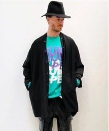 FranCisT_MOR.K.S. | FranCisT_MOR.K.S./フランシスト モークス/Stretch CN x Vis Dot NO COLLAR JACKET(その他アウター)