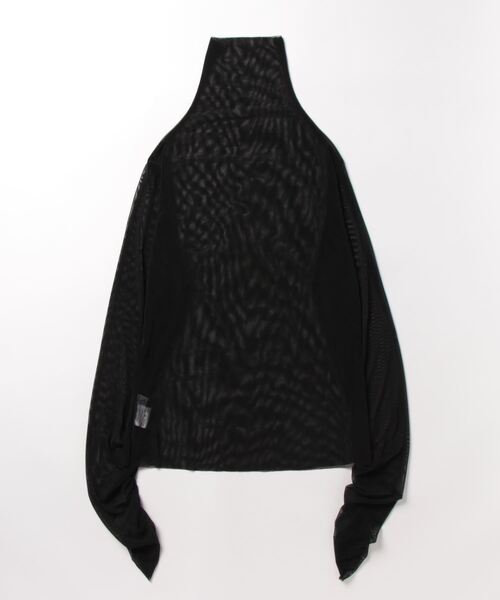 i-dare（アイディア）の「【i-dare】シースルー シアーハイネック タートル トップス（Tシャツ/カットソー・レディース・イエロー/グリーン/ピンク/ホワイト/ブラック/ブルー・FREE）」の16枚目の写真