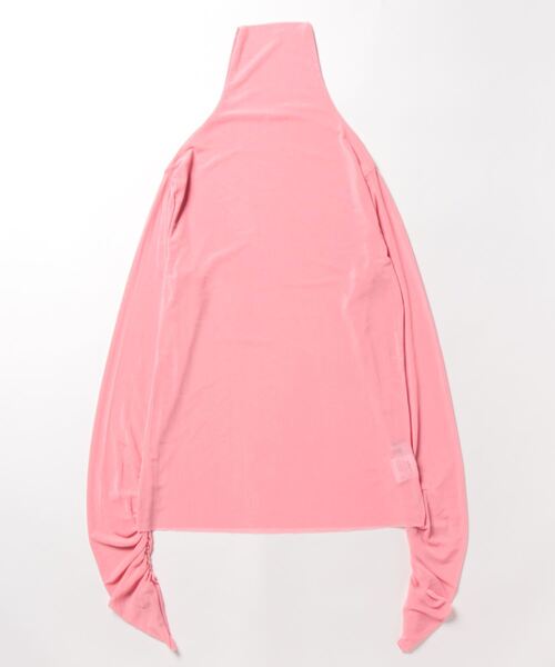 i-dare（アイディア）の「【i-dare】シースルー シアーハイネック タートル トップス（Tシャツ/カットソー・レディース・イエロー/グリーン/ピンク/ホワイト/ブラック/ブルー・FREE）」の20枚目の写真