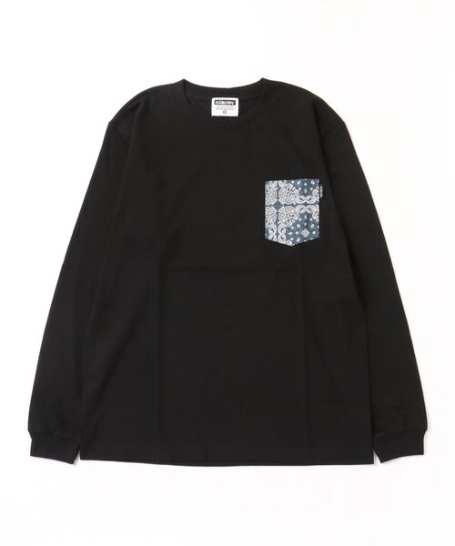 DOUBLE STEAL(ダブルスティール)の「パターンポケット 長袖Tシャツ(Tシャツ/カットソー・メンズ・ブラック/ホワイト/ホワイト系その他/ブラック系その他・LARGE/X-LARGE/MEDIUM)」の3枚目の写真