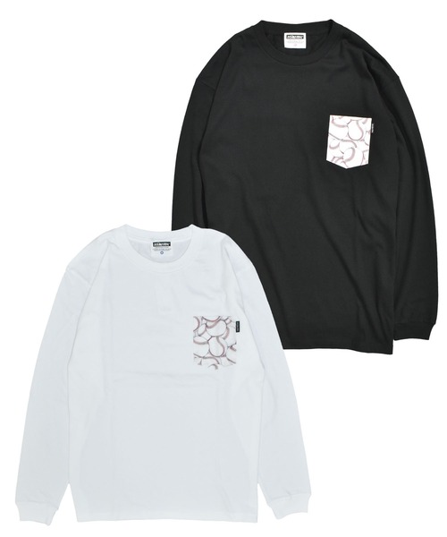 DOUBLE STEAL(ダブルスティール)の「パターンポケット 長袖Tシャツ(Tシャツ/カットソー・メンズ・ブラック/ホワイト/ホワイト系その他/ブラック系その他・LARGE/X-LARGE/MEDIUM)」の9枚目の写真