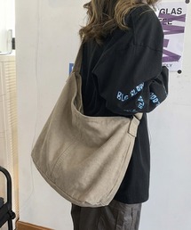 Lilamusant（リラミュゾン）の「/Lilamusant(リラミュゾン)/ニュースペーパーバッグ コットン キャンバス ヴィンテージ ショルダー（ショルダーバッグ）」