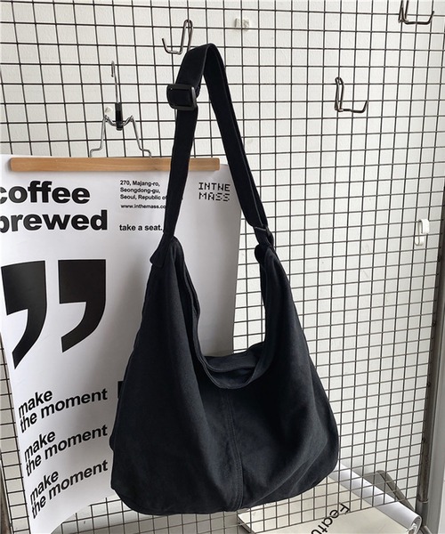 Lilamusant(リラミュゾン)の「/Lilamusant(リラミュゾン)/ニュースペーパーバッグ コットン キャンバス ヴィンテージ ショルダー(ショルダーバッグ・レディース・ブラック/ナチュラル/グリーン/レッド/グレー/カモフラージュ/イエロー系その他/ブルー/インディゴブルー/グリーン系その他・FREE)」の11枚目の写真