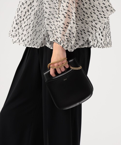 soeur（スール）の「Soeur CHERI MINI レザーハンドバッグ（ハンドバッグ・レディース・ブラック・FREE）」の2枚目の写真