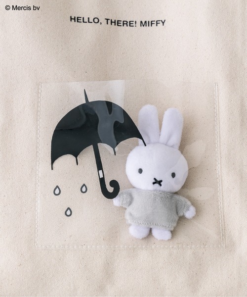 Miffy（ ミッフィー）の「miffyチャーム付きトートバッグ　1032180030（トートバッグ・レディース・ライトグレー/ブラウン・FREE）」の12枚目の写真