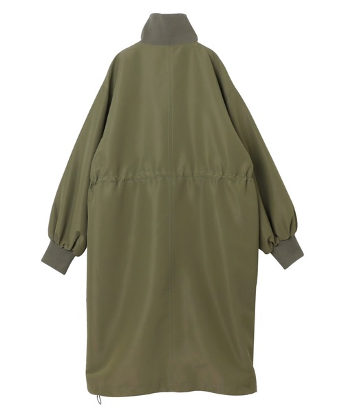 andme（アンドミー）の「ボリューム袖2wayスタンドカラーコート（その他アウター・レディース・ブラック/アイボリー/カーキ・M）」の5枚目の写真