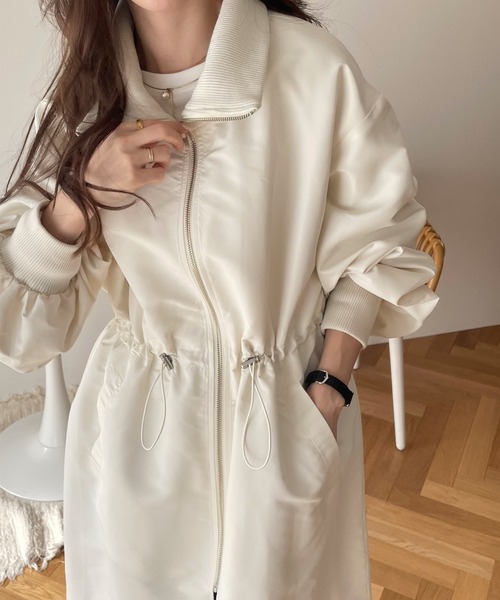 セール】ボリューム袖2wayスタンドカラーコート（その他アウター