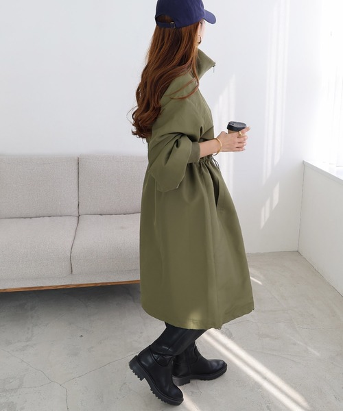 セール】ボリューム袖2wayスタンドカラーコート（その他アウター