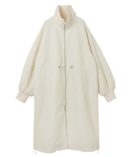 andme（アンドミー）の「ボリューム袖2wayスタンドカラーコート（その他アウター・レディース・ブラック/アイボリー/カーキ・M）」の12枚目の写真