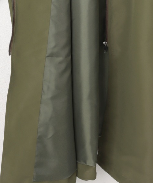 andme（アンドミー）の「ボリューム袖2wayスタンドカラーコート（その他アウター・レディース・ブラック/アイボリー/カーキ・M）」の20枚目の写真