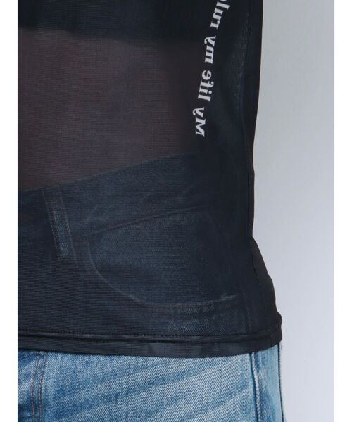 jouetie(ジュエティ)の「tattooシアートップス(Tシャツ/カットソー・レディース・ブラック/ベージュ/ブルー・MEDIUM)」の8枚目の写真