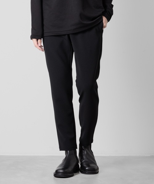 ATTACHMENT(アタッチメント)の「PE ストレッチダブルクロス ナロートラウザーズ / PE STRETCH DOUBLE CLOTH NARROW TROUSERS(スラックス・メンズ・ブラック/ライトグレー/ネイビー・1/3/2/4)」の2枚目の写真