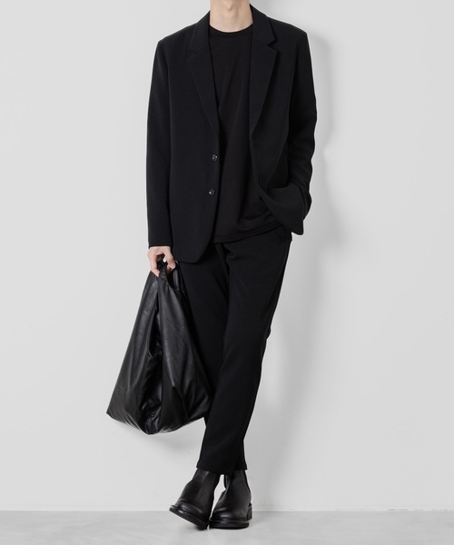 ATTACHMENT(アタッチメント)の「PE ストレッチダブルクロス ナロートラウザーズ / PE STRETCH DOUBLE CLOTH NARROW TROUSERS(スラックス・メンズ・ブラック/ライトグレー/ネイビー・1/3/2/4)」の6枚目の写真