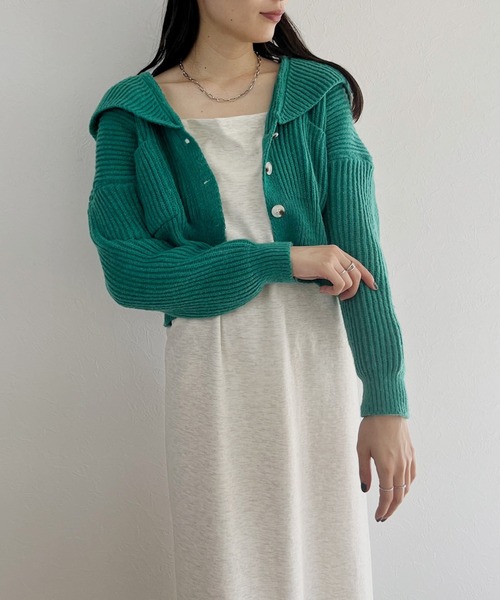 セール】【ISOOK / アイスー】ニットフーディーカーディガン / ニット 