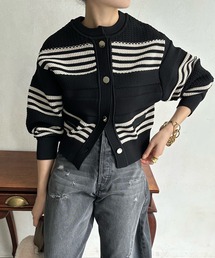 DouDou | ポリエステル鹿の子編みカーディガン(カーディガン/ボレロ)