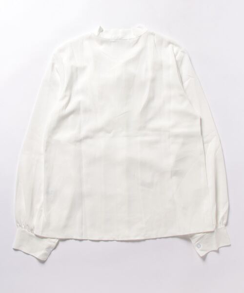 urge:(アージコロン )の「【URGE:】パール ビジュー付き リボンブラウス(シャツ/ブラウス・レディース・ホワイト・MEDIUM/LARGE)」の4枚目の写真