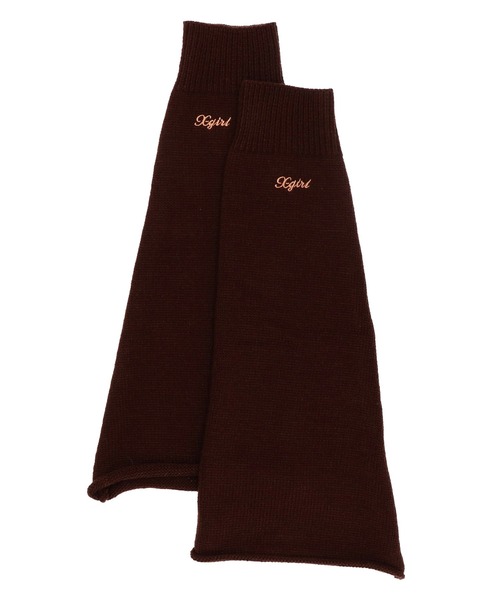 X-girl(エックスガール)の「LEG WARMER(レッグウォーマー・レディース・ホワイト/ブラック/ブラウン・ONE SIZE)」の1枚目の写真