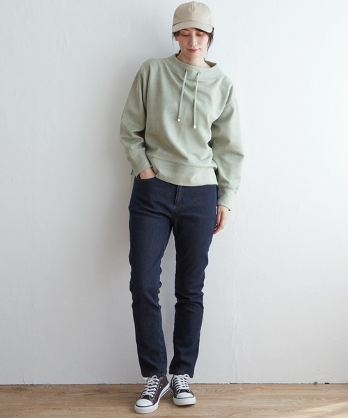 ikka(イッカ)の「GOKU楽 ボンディングスキニーパンツ(その他パンツ・レディース・チャコールグレー/ブラック/ブルー/ブルー系その他/ダークオリーブ/オフホワイト/ベージュ・M/S/L)」の20枚目の写真
