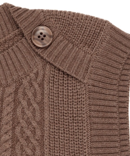 TOKYO SHIRTS（トウキョウシャツ）の「ボートネック ベーシック ニットベスト（ニット/セーター・レディース・ブラック/モカ/カーキオリーブ・M/L/LL）」の7枚目の写真