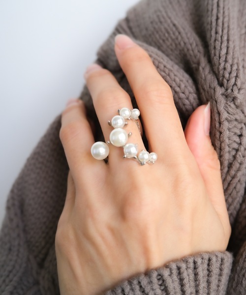 crafty(クラフティー)の「パールデコレーションリング(リング・レディース・シルバー・FREE)」の12枚目の写真
