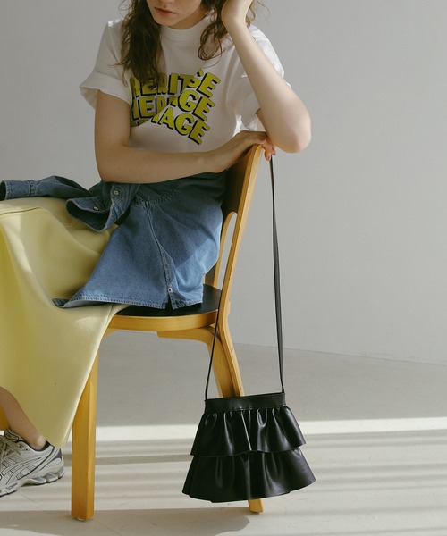 セール】Frill mini shoulder bag / フリル ミニ ショルダー