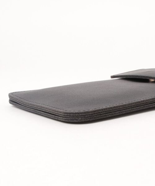 Hamee(ハミィ)の「クリアポケット付きスマホショルダーポーチ 各種スマートフォン対応(ショルダーバッグ・レディース・スモークピンク/ブラック/ベージュ/グレイッシュベージュ/キャメル・FREE)」の15枚目の写真