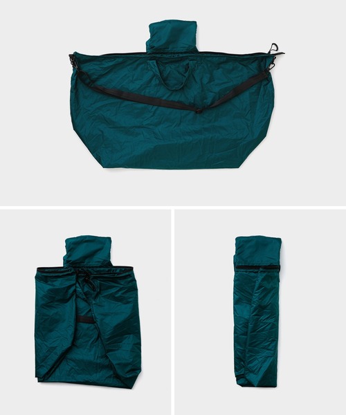Nahe(ネーエ)の「nahe ネーエ パッカブルバッグ ショルダー エコバッグ 折りたたみ 軽量 防水(エコバッグ/サブバッグ・メンズ・ターコイズブルー/ブラック・FREE)」の16枚目の写真