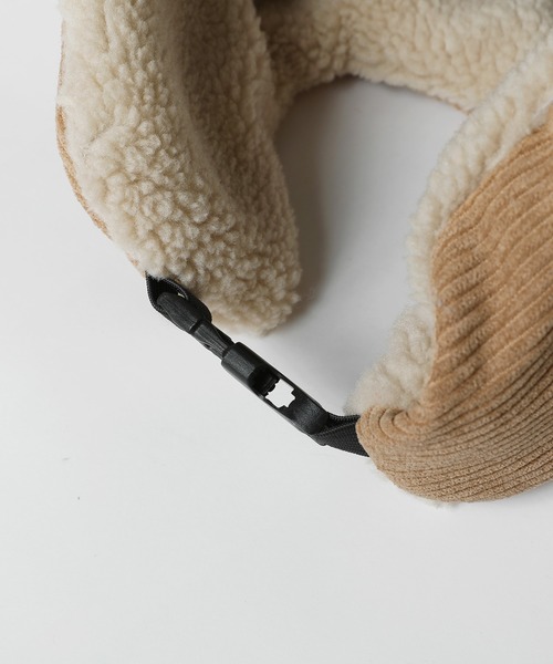 ❤️ 美品未使用　イタリア製　Grevi modoグレヴィ グレージュ　ファー Buyer's Select/撥水加工 2WAYフェイクファーフライトキャップ