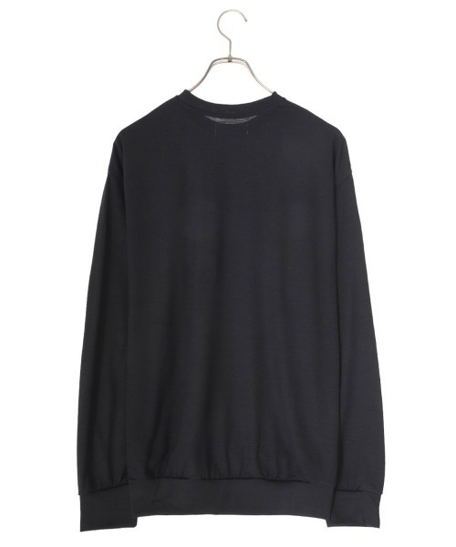 marka（マーカ）の「marka / マーカ：CREW NECK - 2/72 wool single jersey washable -：M23D-11CS02C[COR]（Tシャツ/カットソー・メンズ・ダークブラウン/ブラック・2M）」の20枚目の写真