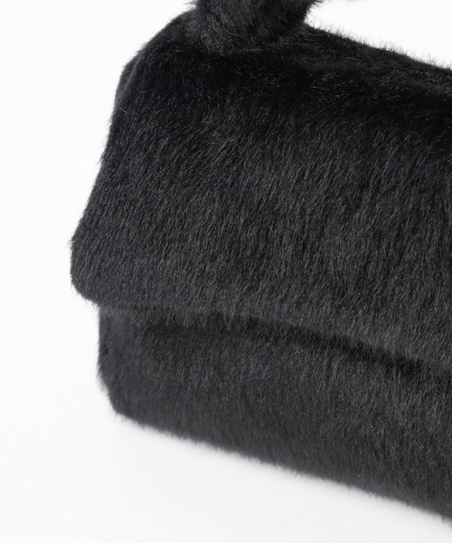 Heather（ヘザー）の「ファーショルダーBAG  987761（ショルダーバッグ・レディース・ブラック/ホワイト・ONE SIZE）」の6枚目の写真