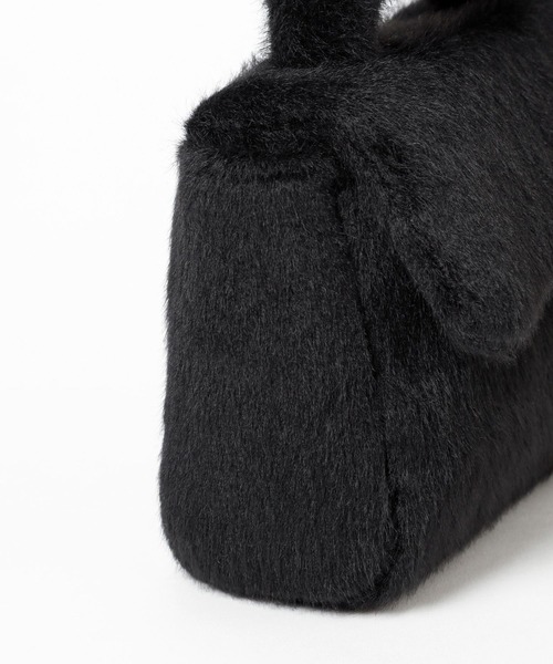 Heather（ヘザー）の「ファーショルダーBAG  987761（ショルダーバッグ・レディース・ブラック/ホワイト・ONE SIZE）」の11枚目の写真