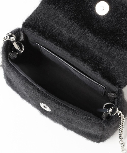 Heather（ヘザー）の「ファーショルダーBAG  987761（ショルダーバッグ・レディース・ブラック/ホワイト・ONE SIZE）」の14枚目の写真