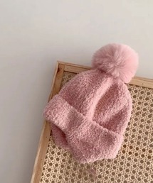 ニットキャップ/ビーニー（ピンク/桃色系）ファッション通販